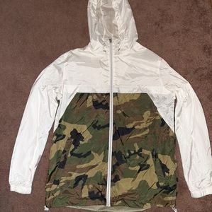 Empyre windbreaker, white and camo size Small, but fits medium, worn a few times